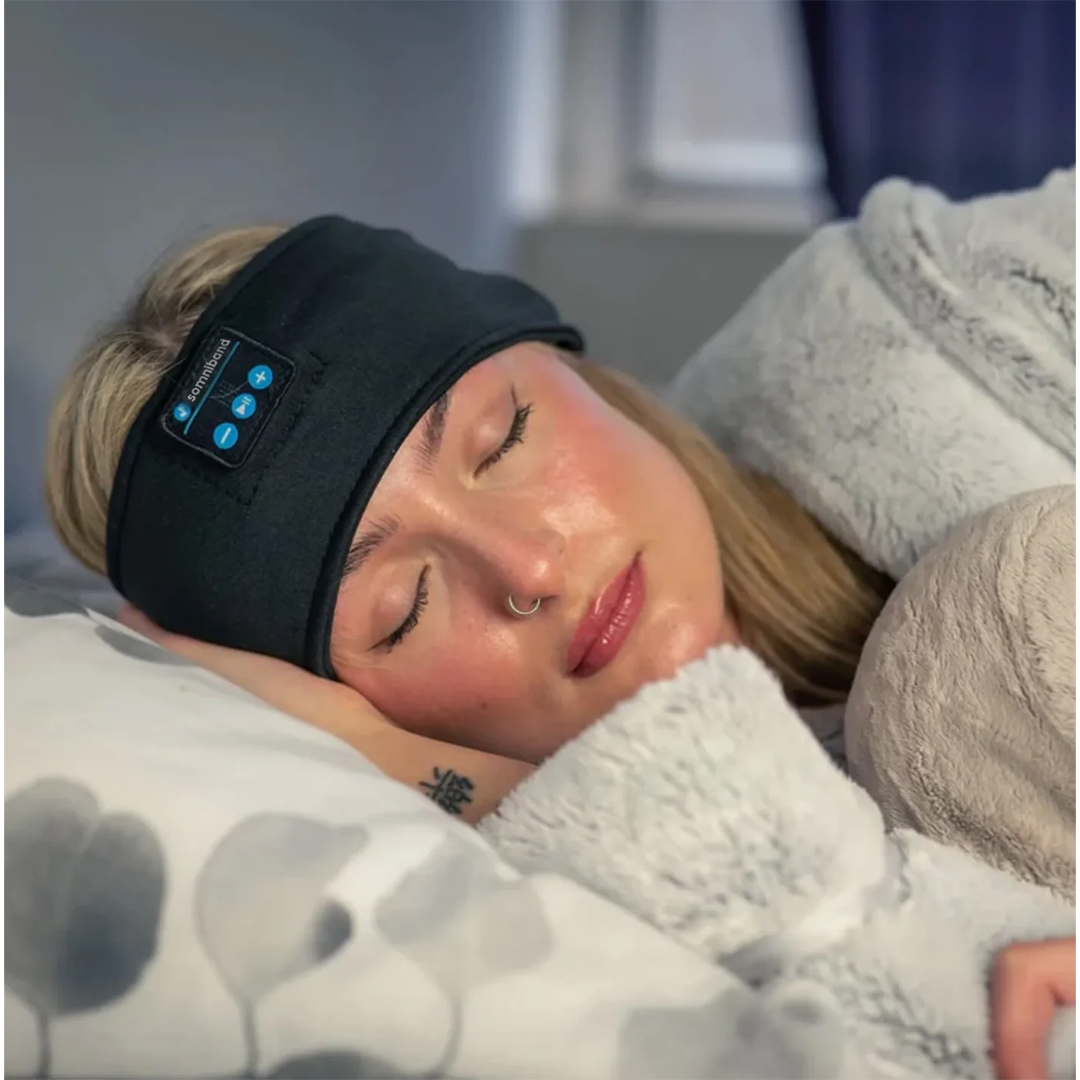 Product image to show the SomniBand Sleep Headphones for Insomnia and Tinnitus and sleeping fast