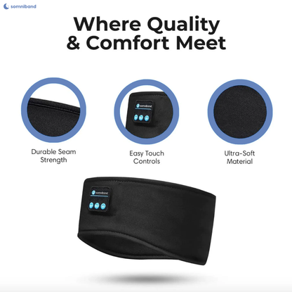 Product image to show the quality of the SomniBand Sleep Headphones for Insomnia and Tinnitus and sleeping fast